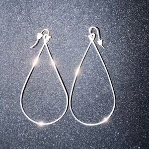 Elegant Silver Teardrop Earrings